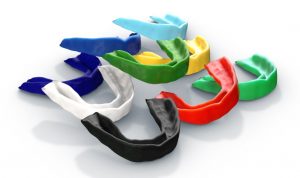 Image showing a collection of regular moulded sports and mouth guards